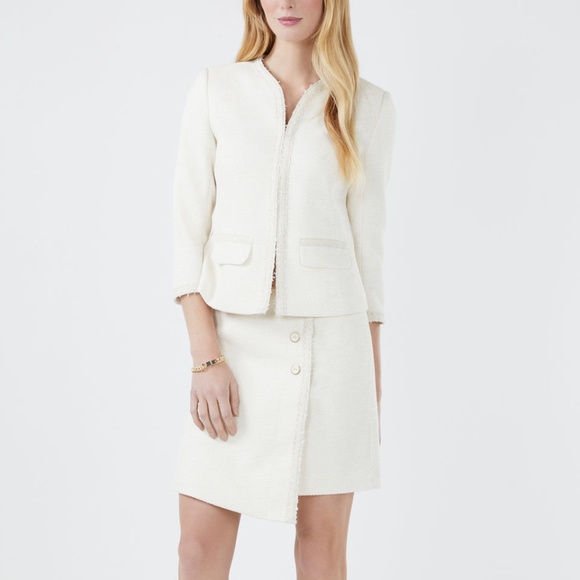 BCBG Heidi Metallic Tweed Mini Skirt NWT - Picture 3 of 12